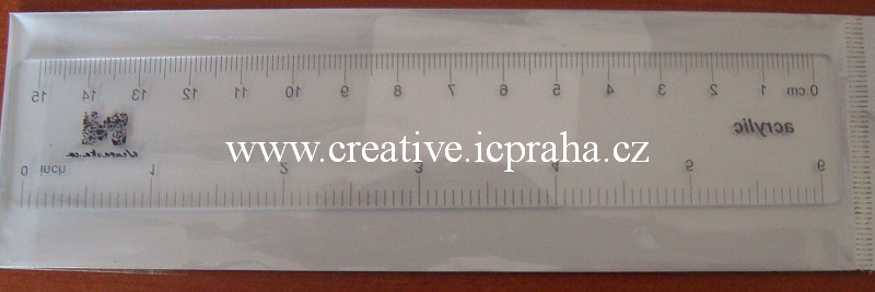 pravítko pro práci s polymery 15cm